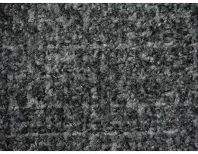 Sötétszürke kárpitozott franciaágy ágyráccsal 180x200 cm Makana – Makamii