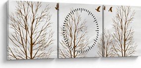 Kép - szarvas folyóelőtt (órával) (90x30 cm)