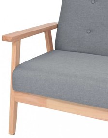 világosszürke 2 személyes szövet kanapé