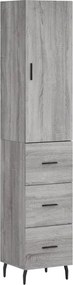 vidaXL szürke sonoma szerelt fa magasszekrény 34,5 x 34 x 180 cm