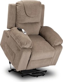 FENIX elektromos masszázsfotel felállás segítő funkcióval bézs