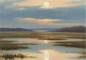 Fotó Fali tapéta Falfestmény Hangulatos táj 208x146 Ragasztó