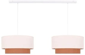 Duolla - Csillár zsinóron BOHO 2xE27/15W/230V bézs/barna