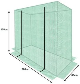 Mini fóliás üvegház erkélyre (1,7 × 2 × 0,8 m) - Malatec