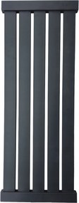 Fürdőszobai dekoratív függőleges radiátor Dubai 100/38 fekete