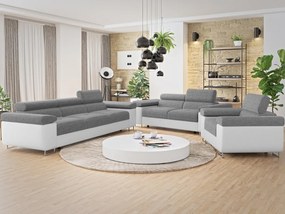Ülőgarnitúra 3+2+1 Terazuro 3+2+1 (szürke + fehér)  . 1105855