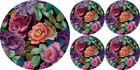 Asztali alátét szett kerek 1+4 Enigma