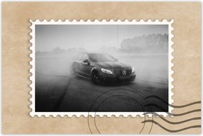 Mercedes poszter 60x40 gumiködben