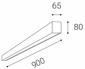 LED2 - LED Mennyezeti lámpa LINO LED/24W/230V 3000K/3500K/4000K fehér 90 cm
