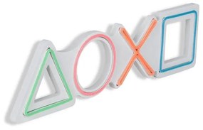 Műanyag LED-es fali dekoráció, Play Station - Multicolor