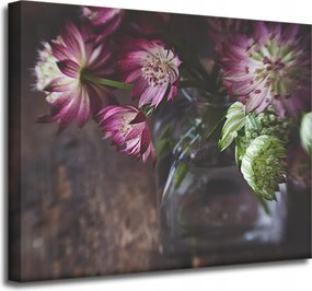 Vászonkép Botanika Virágok vázában 50x40