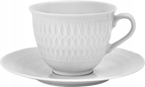 Csésze csészealj 250ml Sofia Fehér