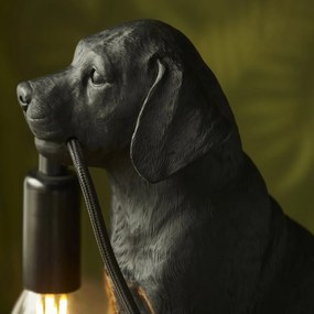 Endon modern asztali lámpa labrador puppy matt fekete end107365