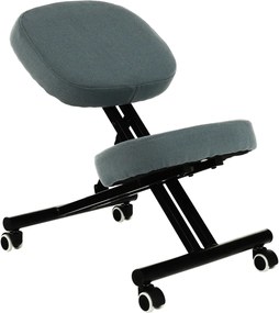 Ergonomikus zsámoly, világosszürke/fekete, KILIAN