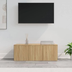Sonomatölgy színű forgácslap TV-szekrény 80 x 34 x 30 cm