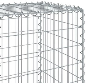 horganyzott vas gabion kosár fedéllel 200 x 50 x 150 cm