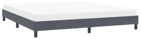 vidaXL sötétszürke bársony ágykeret matrac nélkül 200x210 cm