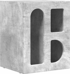 vidaXL Éjjeli asztal Beton Szürke 40 x 35 x 50 cm Faanyag