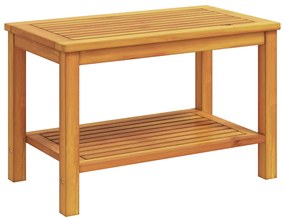 Dohányzóasztal 70x40x45 cm Tömör akácfából