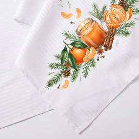 EMI Winter Mandarin damaszt terítő 35x180 cm