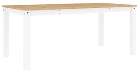 Panama fehér tömör fenyőfa ebédlőasztal 180 x 90 x 75 cm
