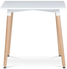 Étkezőasztal 80×80 cm, MDF, Fehér. DT-303 WT