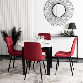 Bordó Bársony Étkezőszék. PERU