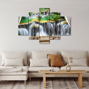 Kép - Varázslatos vízesések megtekintése (150x105 cm)
