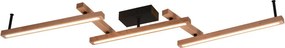 TRIO 626410530 BELLARI Modern Mennyezeti Lámpa Sötét Fa, Világos Fa LED IP20