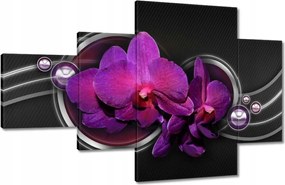 Vászonkép 130x80 Lila leander