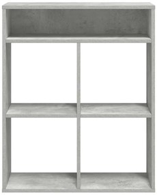 könyvszekrény betonszürke 66x31x80 cm szerelt fa