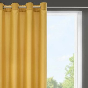 Rita egyszínű dekor függöny Mustársárga 140x175 cm