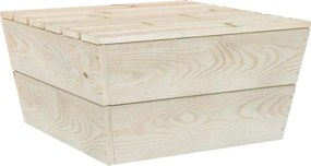 vidaXL impregnált lucfenyő kerti asztal 60 x 60 x 30 cm