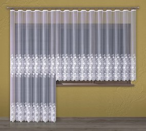 Mg Függöny jacquard 628/42 Fehér 350x250cm készre varrva Bt M