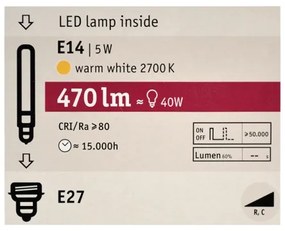 LED Szabályozható izzó MOSAIC G125 E27/5W/230V 2700K - Paulmann 28747