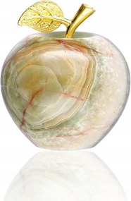 Természetes Kő figura elegáns alma Dekoratív színes 5 cm ónix