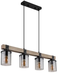 Globo 15555-4H - Csillár zsinóron LILA 4xE27/60W/230V