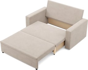 Zeus kanapé, bársony, hab töltet, egyenes kartámasz, bézs