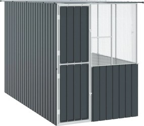 vidaXL Madár kalitka Antracit 165 x 318 x 200 cm Horganyzott acél