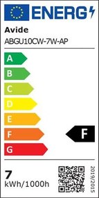 LED izzó, GU10 spot, 7W, 630lm, 6400K, AVIDE (AVLED040)