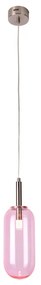 Lila LED függőlámpa üveg búrával ø 13 cm Fiuggi – Candellux Lighting