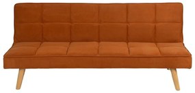 Téglavörös zsenília kinyitható kanapé 175 cm – Ixia