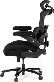 KA-N1313 fekete szövet irodai szék hinta mechanizmussal