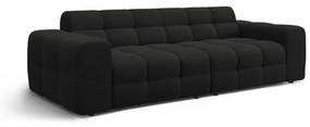 Fekete kanapé 255 cm Kendal – Micadoni