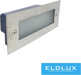 UNIVERSO Lábazati süllyesztett LED lámpatest 2.5w 150lm 3000k 120° IP65 alumínium 110x45mm