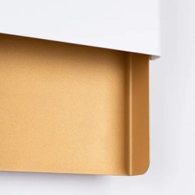 Sollux SL.1353 - Fali lámpa DURLIN 2xG9/8W/230V arany/fehér