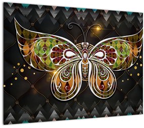 Kép - Mágikus pillangó (üvegen) (70x50 cm)