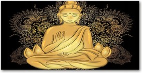 Fotó-kép edzett üveg Ülő Buddha 140x70