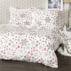 4Home Snowflakes mikroflanel ágyneműhuzat, 140 x 220 cm, 70 x 90 cm