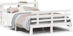 vidaXL fehér ágykeret fejtámlával matrac nélkül 140x190 cm